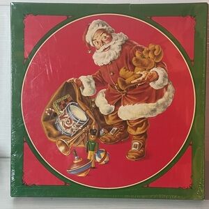 Vintage Magic of Santa Christmas 500 Piece 20" Round Jigsaw Puzzle 1990 NEW